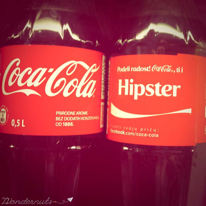 If you're a hipster, Coca-Cola has their eye on you. This would probably be better if it was Mexican Coke.