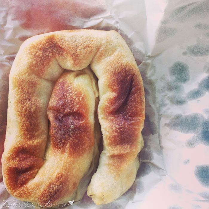 Pretzel-style burek is prevalent in Sarajevo.